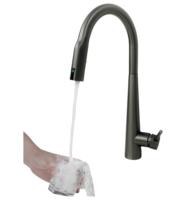 Robinet de cuisine à capteur tactile automatique haut de gamme personnalisable, en acier inoxydable 304, eau chaude et froide, monotrou