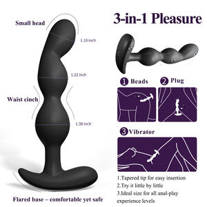 <span class=keywords><strong>Plug</strong></span> <span class=keywords><strong>Anal</strong></span> Vibratório com Controle Remoto por Aplicativo Sem Fio em Silicone Sobre-injetado Sem Costura Brinquedos Anais Vibrador de Ânus - Product Image 6