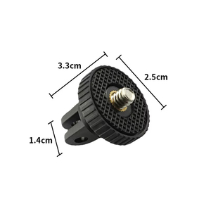 Adaptateur de trépied à vis de 1/4 pouce, support rotatif à <span class=keywords><strong>360</strong></span> degrés pour Go <span class=keywords><strong>Pro</strong></span> 13 12 11 10 9 <span class=keywords><strong>Insta</strong></span> <span class=keywords><strong>360</strong></span> X5 X4 DJI OSMO <span class=keywords><strong>360</strong></span> Accessoires pour caméra - Product Image 1