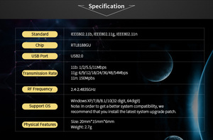 CF-WU815N Mini <span class=keywords><strong>USB</strong></span> Wi-Fi dongle 802.11N 150Mbps không dây <span class=keywords><strong>N</strong></span> <span class=keywords><strong>USB</strong></span> <span class=keywords><strong>Wifi</strong></span> Adapter <span class=keywords><strong>driver</strong></span> miễ<span class=keywords><strong>n</strong></span> phí 2.4GHz mạng không dây Card cho PC - Product Image 3