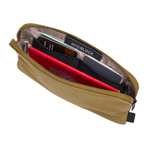 Organisateur de voyage en tissu sans PFC 2-en-1, comprenant un portefeuille de voyage et un sac pour appareils électroniques, pochette zippée avec blocage RFID - Product Image 2