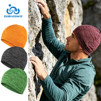 Topi Beanie Rajut Tanpa Jahitan Elastis Tinggi, Tahan Angin, Menyerap Kelembapan, Cocok untuk Semua Musim, Aktivitas Luar Ruangan, Memancing, Bersepeda