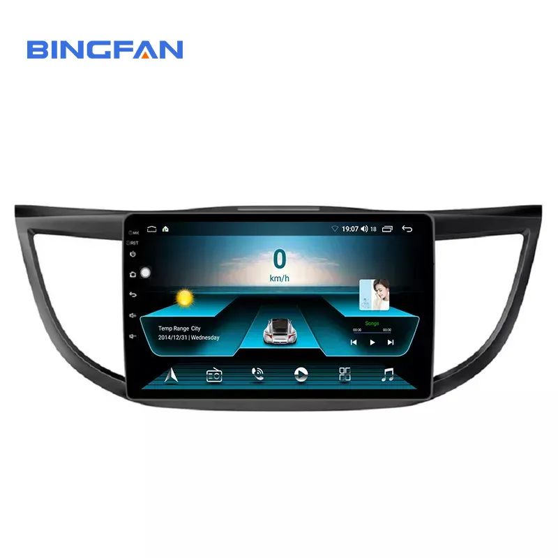 Navigazione GPS Stereo per auto Quad Core Android 9 da 10 pollici su misura per autoradio per Honda CRV 2012