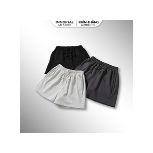 Pantalones cortos deportivos de algodón para hombre de alta calidad, último diseño personalizado, patrón sólido, muestra gratis, suministro de Vietnam, fábrica, tipo de cintura media - Product Image 1