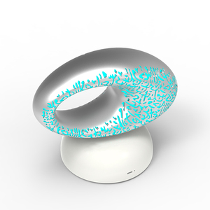 โคมไฟอโรมาเธอราพีพกพา Equantu SQ606 รุ่นพิพิธภัณฑ์ พร้อมเครื่องเล่น MP3 ในตัว ลำโพงอ่านอัลกุรอาน เชื่อมต่อบลูทูธ USB ควบคุมผ่านแอพพลิเคชั่น - Product Image 4
