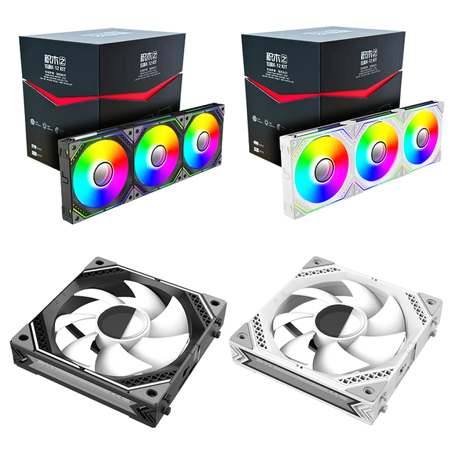 5V ARGB RGB Fans 120*120*25mm Ball Bearing 4Pin 68.5CFM 29.2dBA Cooling System for Computer Case