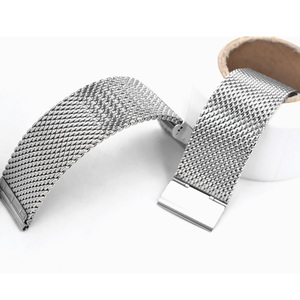 สายนาฬิกาสเตนเลสสตีล18 20 22 24มม.,สาย <span class=keywords><strong>Milanese</strong></span> 1.0มม. แบบถอดง่าย - Product Image 4