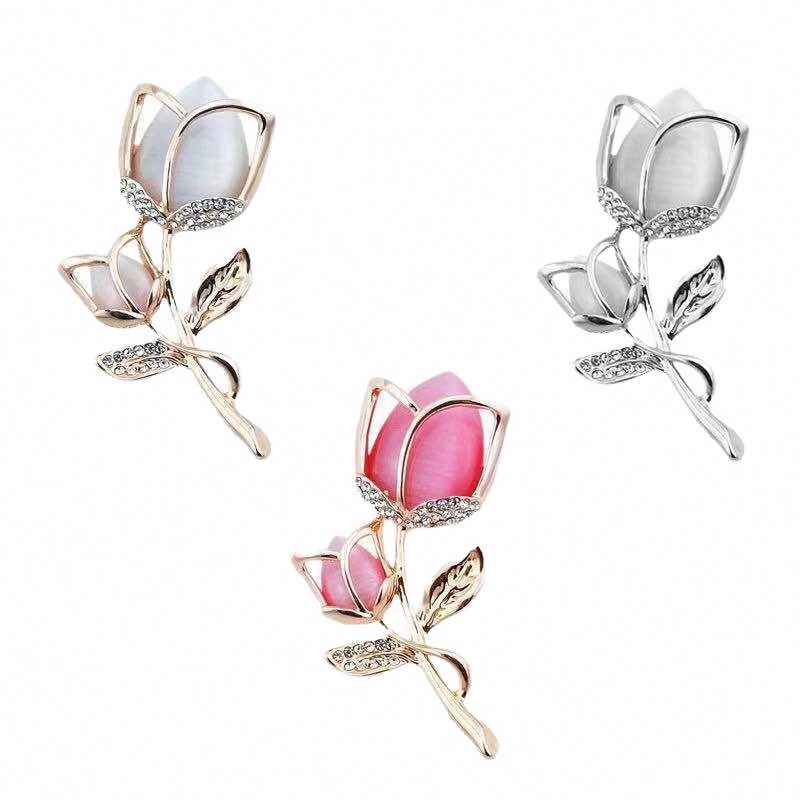Alloy Crystal Angel Wing Brooch Pins
