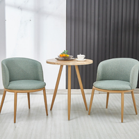 Chaise de salle à manger portable en velours capitonnée moderne pour la maison et les restaurants