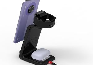 Cargador Rápido Just Link de 20 W, Multifunción Inalámbrico 3 en 1, con Luz LED, Soporte para Teléfono Móvil para iPhone, <span class=keywords><strong>iWatch</strong></span>, iPad, para Samsung, 5 V/2 A - Product Image 4