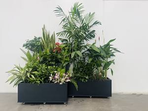 <span class=keywords><strong>Pot</strong></span> de fleurs en aluminium pour la décoration extérieure de la maison, jardin, assemblage en métal, grande taille - Product Image 2