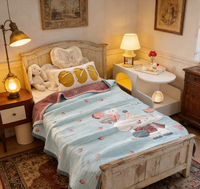Couette rafraîchissante pour bébé, antibactérienne, motif dessin animé, lavable, moderne, en polyester, pour usage domestique - 150*200