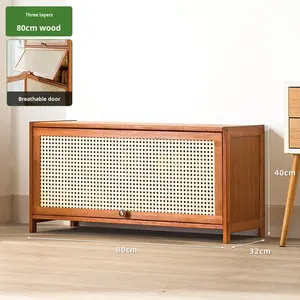 <span class=keywords><strong>Zapatero</strong></span> Alto de Bambú para <span class=keywords><strong>Entrada</strong></span>, Ultra <span class=keywords><strong>Estrecho</strong></span>, Multicapa, Desmontable, con Puerta, para Uso en Pasillos, <span class=keywords><strong>Zapatero</strong></span> Doméstico - Product Image 6