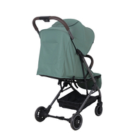 Poussette bébé légère à haute visibilité, amortissant les chocs, en métal, à 4 roues, pliable, compacte et pratique pour les enfants