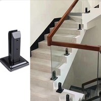 Usine de robinets de clôture en verre au design moderne pour le montage de boîtiers d'escalier Support de garde-corps de balcon en verre