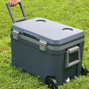 Tốt Nhất Bán 45L Úc Phổ Biến Mát Băng Hộp Mát Dễ Dàng Di Động Với Bánh Xe Cho Thực Phẩm Tươi Sống Cho Cắm Trại Và Bãi Biển Sử Dụng - Product Image 2