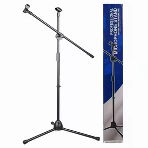 Dày Nâng Cấp Microphone Đứng Điện Thoại Di Động Sống Microphone Đứng Sân Khấu Hạ Cánh Dọc Thanh Crossbar Tripod Microphone Đứng - Product Image 1