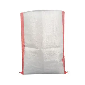 Pp de embalaje de plastico de polietileno de 25kg 50kg de arroz alimentacion de maiz bolsa de rafia y saco con el mejor precio