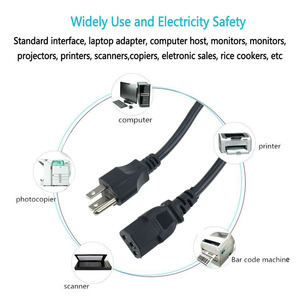 Cable de Alimentación de CA para EE. UU., Cable de Alimentación de Cobre C13, el Más Vendido - Product Image 4