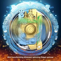 Jouet anti-stress en plastique le plus vendu |   Dinosaure mécanique transformable pour enfants avec fidget spinner |   Cadeau de vacances idéal pour les garçons