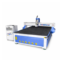 Fresadora CNC de 3 Ejes Jinan Mosencnc con Mesa de Vacío, Rieles Guía HIWIN de Taiwán, Motor con Rodamientos, para Trabajos en Madera, 380V/200V, 2 Años de Garantía