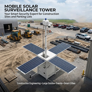 Torre de CCTV Solar Ecológica, Solución de Seguridad Independiente de la Red Eléctrica, Alimentada por Energía Solar para Monitoreo Continuo 24/7 - Product Image 1