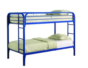 Moderne hoge kwaliteit multifunctionele volwassen stapelbed met volledige lengte guard rails en ladders op elke sid