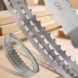 Cintas de sierra de cinta de alta calidad con dientes soldados con estelita para carpintería industrial, aserraderos y corte de madera - Product Image 1