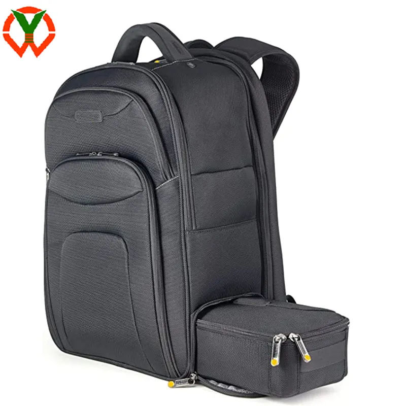 Custom Durable Business Travel Waterproof School Bag 17.3"Student Laptop Backpacks with Removable Accessory Case compartment