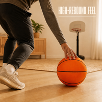Ballon de basketball Aiju lesté, écologique, léger, silencieux, en mousse, taille 7/5, qualité supérieure, durable pour usage intérieur