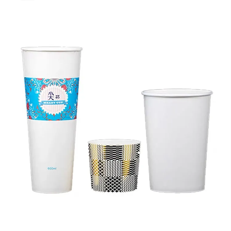 Logo customize printing commercial large double wall Blind Box Gift Draw Cup for bubble tea coffee paper cup