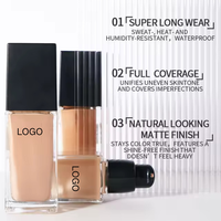 XM Foundation cair Label pribadi Harga terbaik OEM ODM 10 warna Matte segar sepanjang hari Produk Perawatan Wajah Alas Bedak sempurna