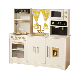 <span class=keywords><strong>Jouet</strong></span> de cuisine en <span class=keywords><strong>bois</strong></span> éducatif populaire multifonctionnel occidental, cuisinière à induction moderne Montessori unisexe EDULAND - Product Image 2