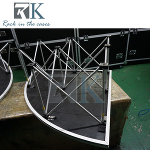 เวทีเคลื่อนที่แบบวงกลม โครงสร้างอลูมิเนียมแบบโมดูลาร์ พร้อมพื้นผิวกันลื่น - Product Image 5