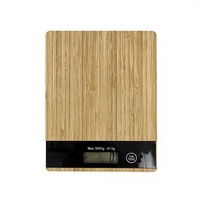 Balance électronique de cuisine haute précision à base de bambou, alimentation directe usine, pour pâtisserie maison, fonction tare, 2 piles AAA