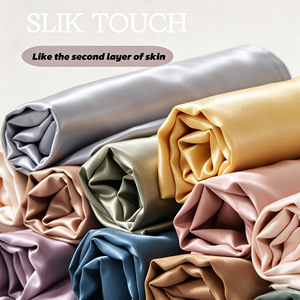 Parure de lit en viscose Lenzing autrichienne rafraîchissante, couleur unie, teinture réactive, tissage satiné, vente en gros - Product Image 4
