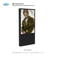 Affiche publicitaire défilante extérieure, boîte à lumière rectangulaire LED, durable, résistante aux intempéries