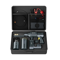 Kit Esencial de Lujo para su Auto, Set 5 en 1: Arrancador de Emergencia, Aspiradora Inalámbrica, Inflador de Neumáticos, Caja para Teléfono, Personalización de Marca