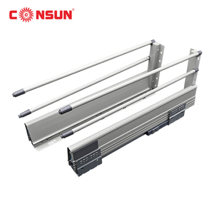 Consun đôi tường ngăn kéo hệ thống Slim undermount mềm đóng Ngăn kéo trượt - Product Image 1