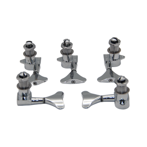 Sliver <span class=keywords><strong>5</strong></span> piezas Diecast Electric Bass Machine Heads Keys Tuners Set Bass Guitar Tuning Pegs - Product Image 3