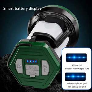 Haute puissance Super lumineux Portable longue distance éclairage Usb Rechargeable étanche nuit patrouille projecteur Led lampe de poche - Product Image 5