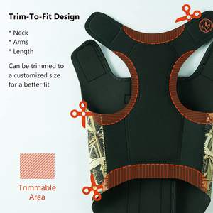 NIBAO – gilet de chasse réglable en néoprène pour <span class=keywords><strong>chien</strong></span>, camouflage imperméable, <span class=keywords><strong>Protection</strong></span> de la poitrine - Product Image 4