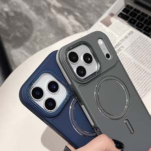 Nouvelle coque de téléphone magnétique scintillante, couleur unie, antichoc pour <span class=keywords><strong>11</strong></span>/12/13/14/15/17 <span class=keywords><strong>Pro</strong></span> Max, pour femmes - Product Image 4