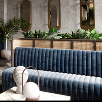 Bancs de restaurant de style européen, sièges vintage élégants pour restaurant, table et chaise de restaurant, mobilier de restaurant