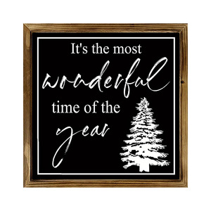 In-stock American country style Christmas party series wooden photo <b>frame</b> decorative ornaments and desktop decorations - Product Image 5