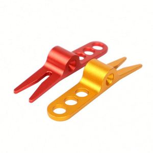 Nouvelle fourche de golf en alliage de zinc pour outil de réparation de divots, accessoires de ramassage de pelouse en aluminium, portables et durables, modèle WL 245 - Product Image 4
