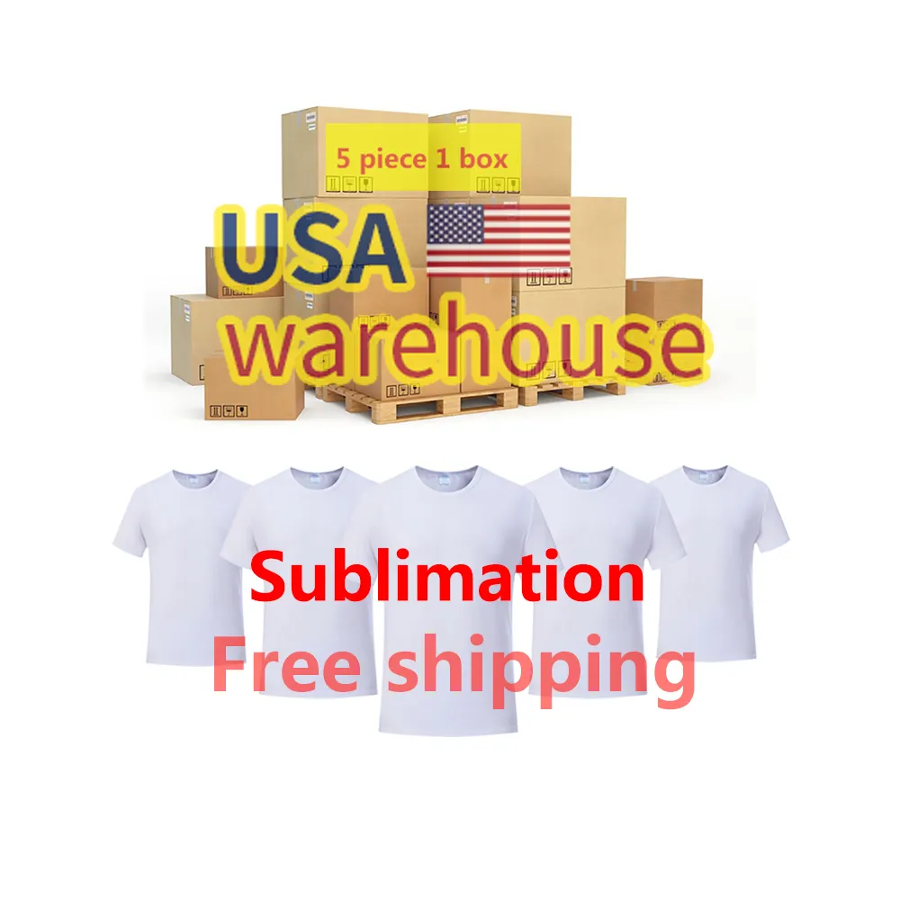 100 قمصان من القطن المخلوط بمقاس الولايات المتحدة تي شيرت فارغ من مستودع الولايات المتحدة شحن مجاني