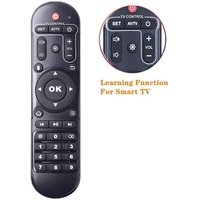 Télécommande de remplacement X96 avec fonction d'apprentissage pour Android TV Box, compatible avec X96 X96max X96 Max+ X96mini