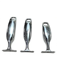 Poignée longue simple en acier inoxydable, anti-brûlure, écologique, design moderne et minimaliste, personnalisable selon échantillon, compatible four