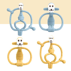Juguetes de Silicona para la Dentición - Estilos de <span class=keywords><strong>Mono</strong></span> Sentado y <span class=keywords><strong>Mono</strong></span> Pensativo, Juguetes Masticables para Bebés con Diseño Texturizado y Fácil Agarre - Product Image 6
